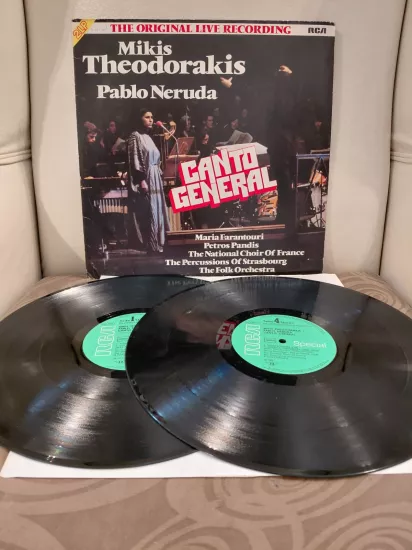 Mikis Theodorakis - Pablo Neruda – Canto General - 1976 Almanya Basım 2xLP Plak Albüm
