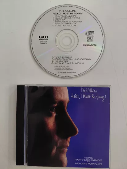 Phil Collins – Hello, I Must Be Going! –  Avrupa  Basım - CD Albüm