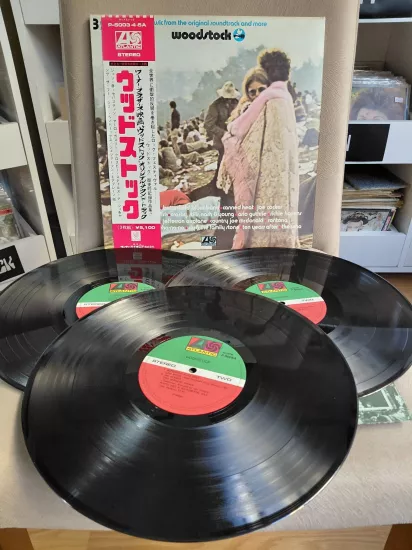 Woodstock - Music From The Original Soundtrack And More -  1971 Japonya Basım 3xLP Plak-Obili