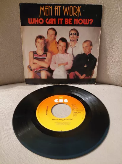 Men At Work  –  Who Can It Be Now -  1981  Hollanda Basım 45lik Plak