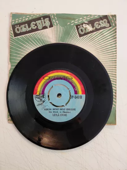 Leylâ Ertaş  – Tatlı Dile Güleryüze Doyulurmu / Aşkın Beni Deli Eyledi - 1976 Türkiye Basım 45’lik Plak