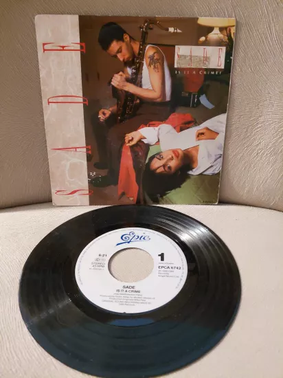 SADE  –  Is It A Crime  -  1985  Hollanda Basım 45lik Plak