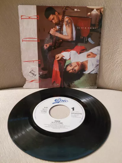 SADE  –  Is It A Crime  -  1985  Hollanda Basım 45lik Plak