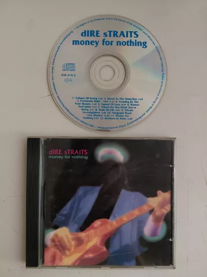 Dire Straits  –  Money For Nothing  - 1988  Avrupa  Basım CD Albüm