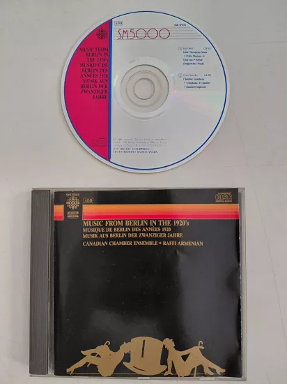 Canadian Chamber Ensemble / Raffi Armenian – Music From Berlin In The 1920’s - 1986 Kanada  Basım - CD Albüm
