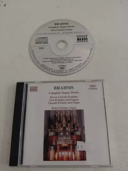 Brahms - Robert Parkins – Complete Organ Works  - 1994 Almanya Basım CD Albüm