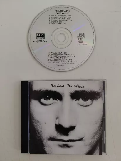 Phil Collins  – Face Value –  Avrupa  Basım - CD Albüm
