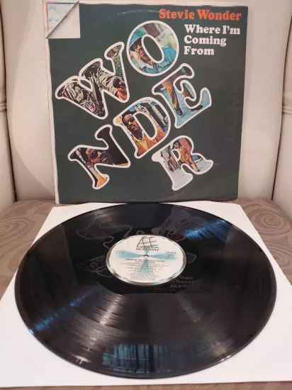 Stevie Wonder – Where I’m Coming From - 1971 İtalya Basım LP Plak Albüm