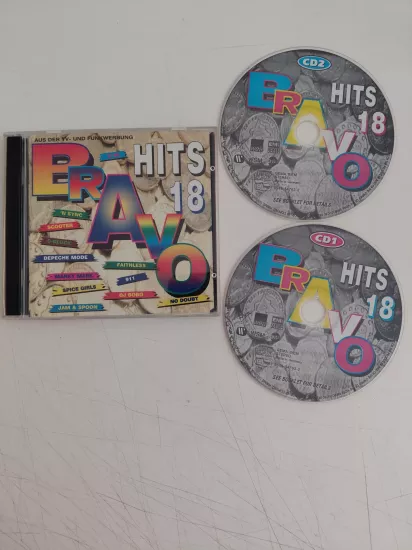 Bravo Hits 18 (Marky Mark ,Depeche Mode...)  - 1997 Avrupa  Basım - 2xCD Albüm