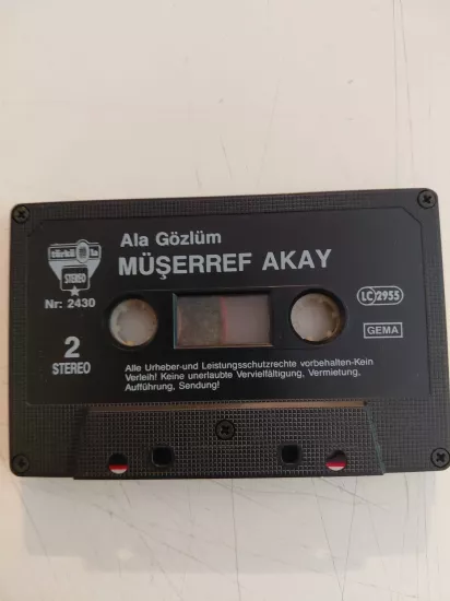 Müşerref Akay – Ala Gözlüm - 1991  Almanya Basım  Kaset Albüm/ Türküola /Kapaksız