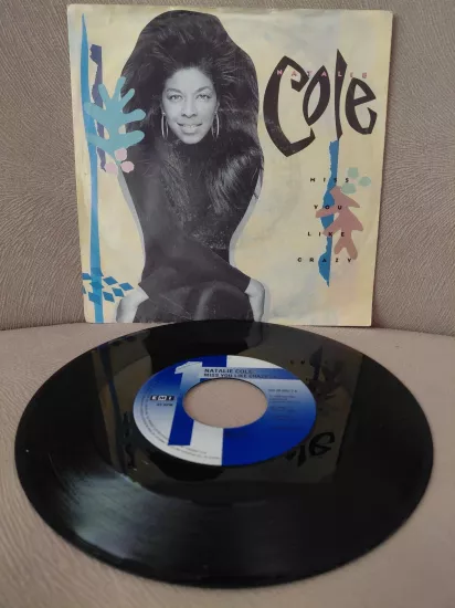 Natalie Cole  –  Miss You Like Crazy -  1989  Almanya Basım  45’lik  Plak