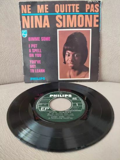 Nina Simone  –  Ne Me Quitte Pas -  1969  Fransa Basım  EP  Plak