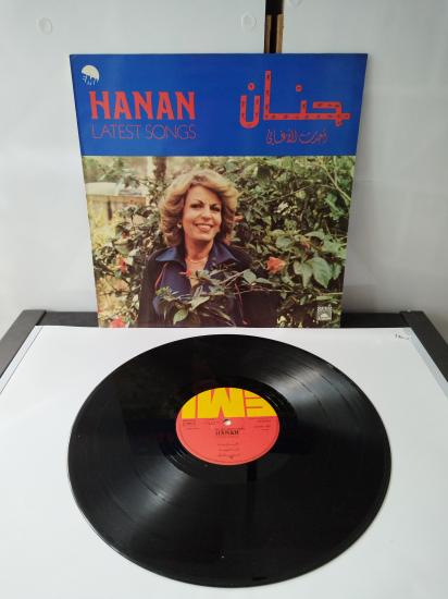 Hanan - Latest Songs - 1980 Lübnan Kayıt Yunanistan Basım Albüm - 33 lük LP Plak
