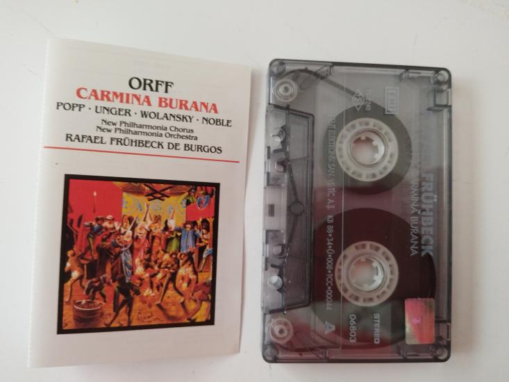 Carl Orff - Lucia Popp, Gerhard Unger, Raymond Wolansky, John Noble, New Philharmonia Chorus, Wandsworth School Boys’ Choir - 1988Türkiye Basım Kaset
