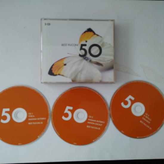 Best Puccini  50   -  2011 Avrupa  Basım  2. El Kitapçıklı  3XCD  Albüm