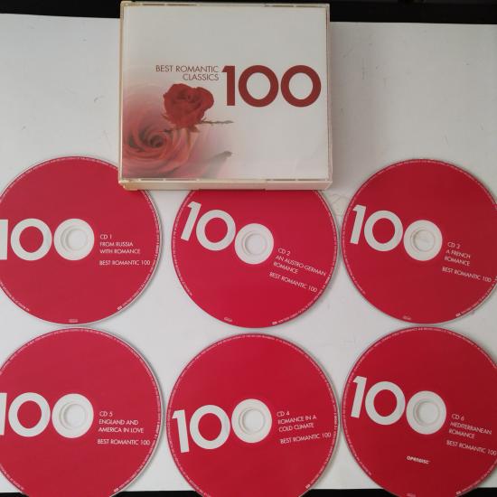 Best Romantic Classics 100 -  2007 Avrupa  Basım  2. El Kitapçıklı 6XCD  Box