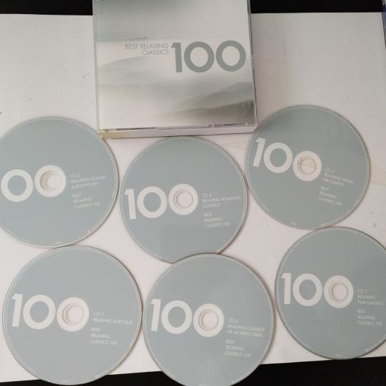 Best Relaxing Classics 100  -  2007 Avrupa  Basım  2. El Kitapçıklı 6XCD  Box