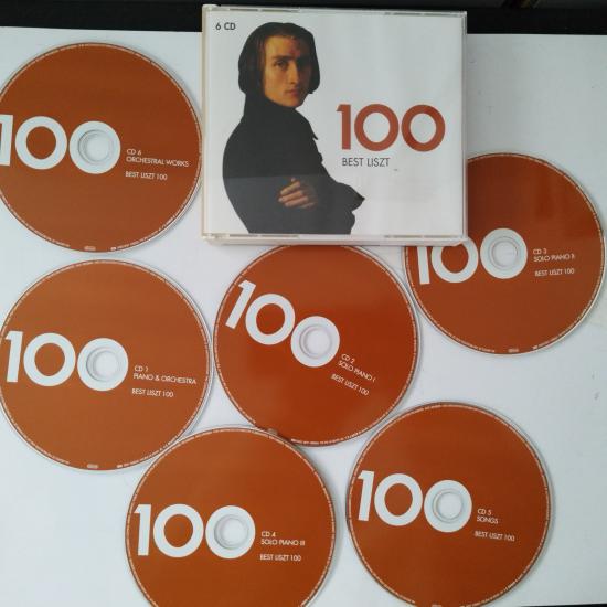 Best Liszt  100  -  2011 Avrupa  Basım  2. El Kitapçıklı 6XCD  Box
