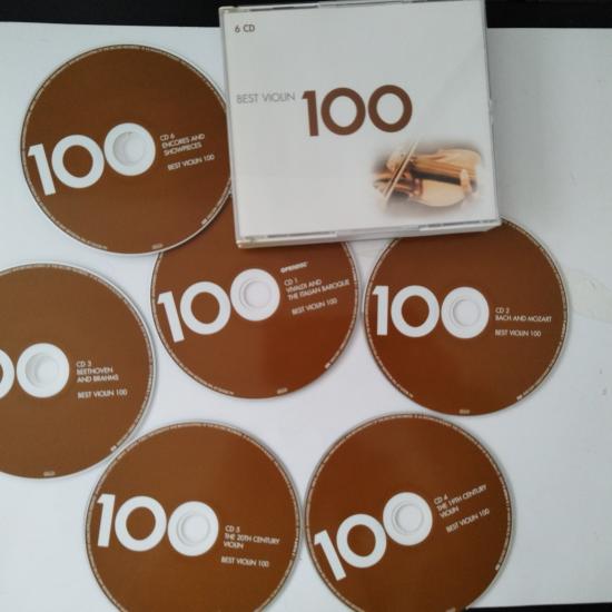 Best Violin 100  -  2009 Avrupa  Basım  2. El Kitapçıklı 6XCD Box
