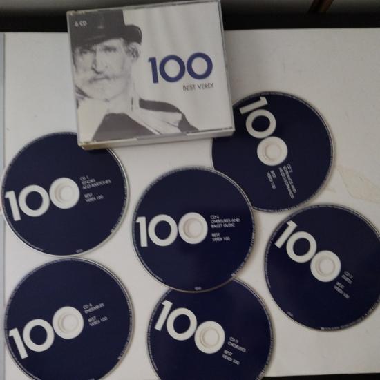 Best Verdi 100 -  2010 Avrupa Basım  2. El Kitapçıklı 6XCD  Albüm