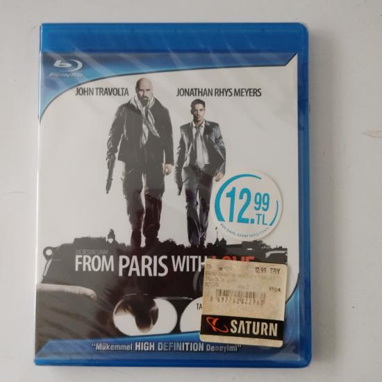 From Paris With Love / Paris’ten Sevgilerle ( John Travolta )  - 2. El   Blue-ray Disc Film (Ambalajlı)
