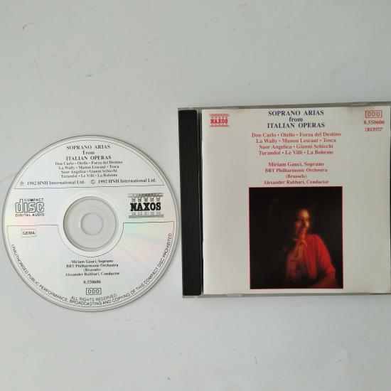 Miriam Gauci, BRT Philharmonic Orchestra (Brussels)*, Alexander Rahbari – Soprano Arias From Italian Opera  –  1992 Avrupa Basım  -  2. El  CD  Albüm