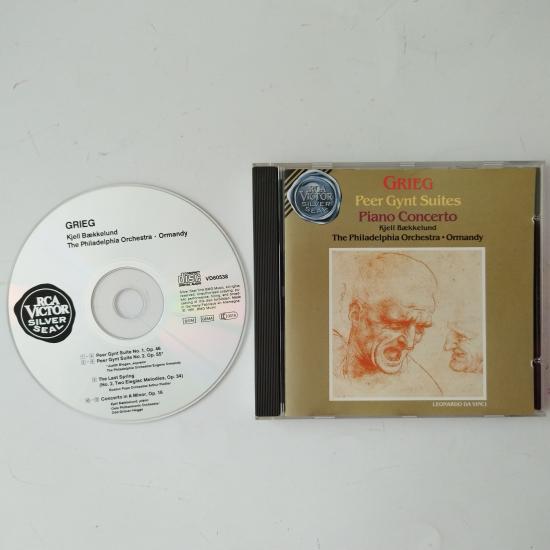 Grieg*, Kjell Bækkelund, The Philadelphia Orchestra, Eugene Ormandy ‎– Peer Gynt Suites / Piano Concerto  –   Avrupa Basım  -  2. El  CD  Albüm