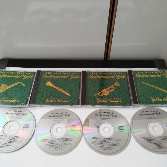 The Very Best Of Instrumental Gold (Flute-Trumpet-Clarinet-Sarophone)  –   Yurtdışı Basım  -  2. El 4xCD  Albüm