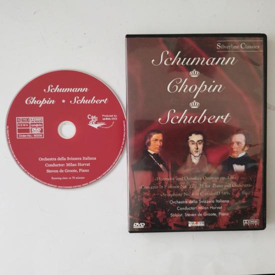 Schumann , Chopin , Schubert   /  Orchestra Della Svizzera Italiana , Milan Horvat, Steven De Groote - 2. El  DVD- Konser
