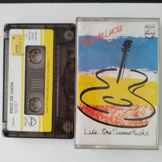 Paco De Lucia Sextet  –  Live... One Summer Night    – 1985 Türkiye Basım  Kaset Albüm