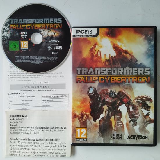 Transformers Fall Of Cybertron  / 2. El  2X DVD-ROM - OYUN (Türkçe kullanma kılavuzu ile birlikte)