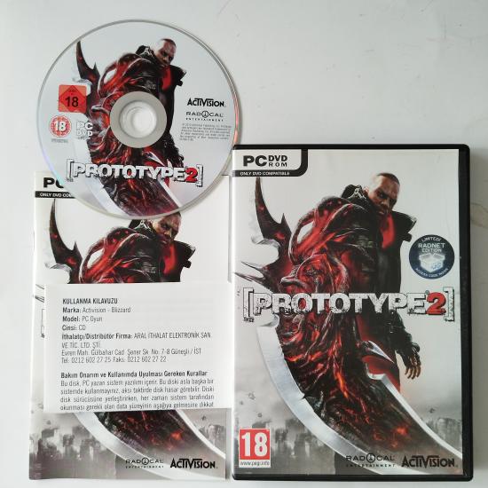 Prototype  2  /  2. El  DVD-ROM - OYUN (Türkçe kullanma kılavuzu ile birlikte)