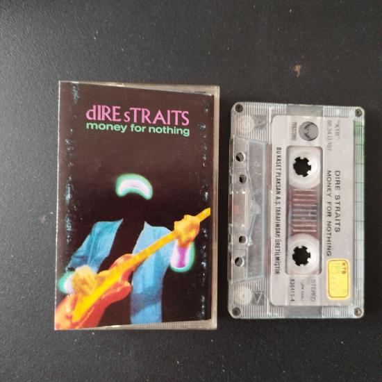 Dire Straits ‎–   Money For Nothing   –    1988 Türkiye Basım  Kaset / Kağıt baskı