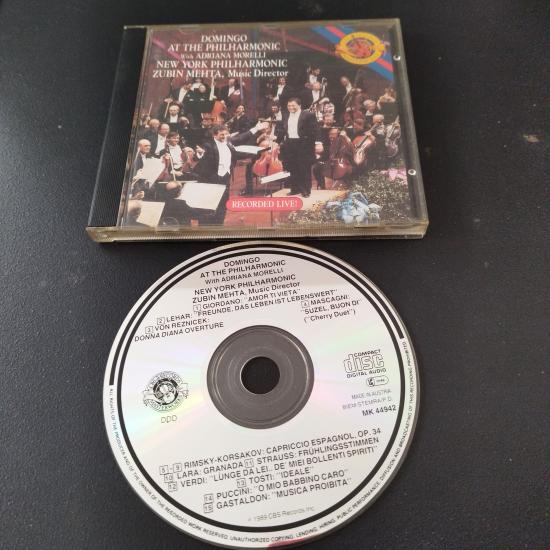 Placido Domingo / Adriana Morelli – Domingo At The Philharmonic With Adriana Morelli  -  1989 Avrupa  Basım - 2. El CD Albüm