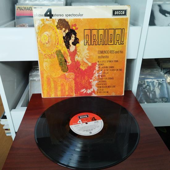 Edmundo Ros And His Orchestra  – Arriba! - 1966 İngiltere Dönem Basım Albüm - 33 lük LP Plak