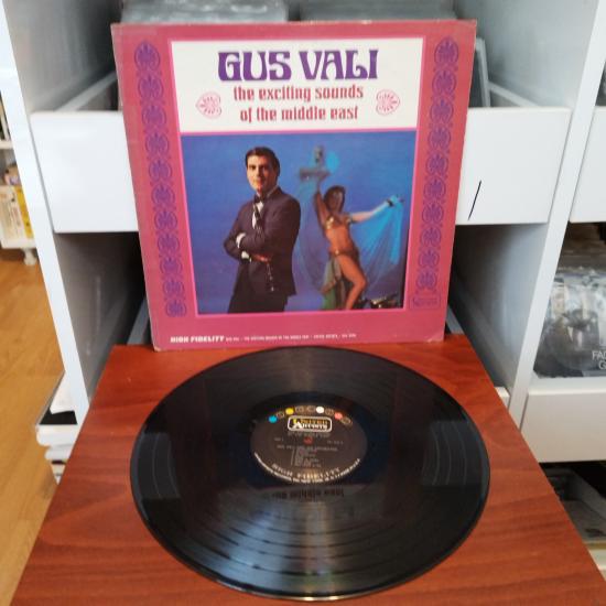 Gus Vali And His Orchestra ‎– The Exciting Sounds Of The Middle East -  1966  Amerika Dönem Basım Albüm - 33 lük LP Plak