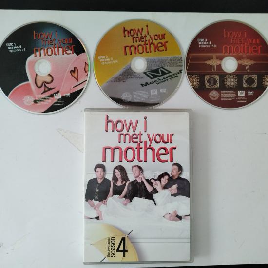 How I Met Your Mother: Season 4 - 2. El  3X DVD-1. BÖLGE-Türkçe dil seçeneği yoktur