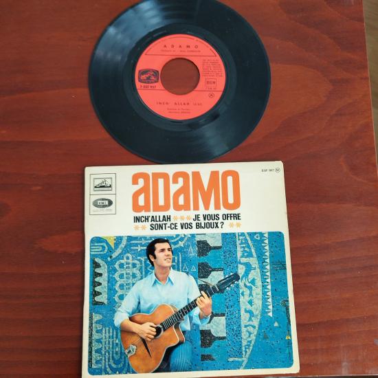 Adamo – Inch’ Allah - 1967 Fransa Basım 45 LİK PLAK