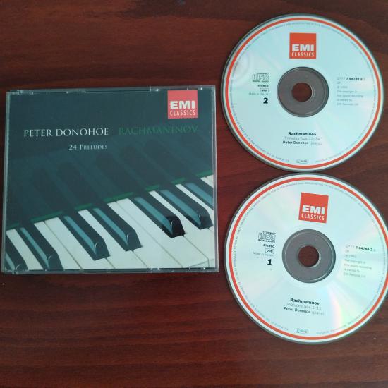 Peter Donohoe, Rachmaninov – 24 Preludes - 1994 Avrupa Basım - 2. El 2XCD Albüm