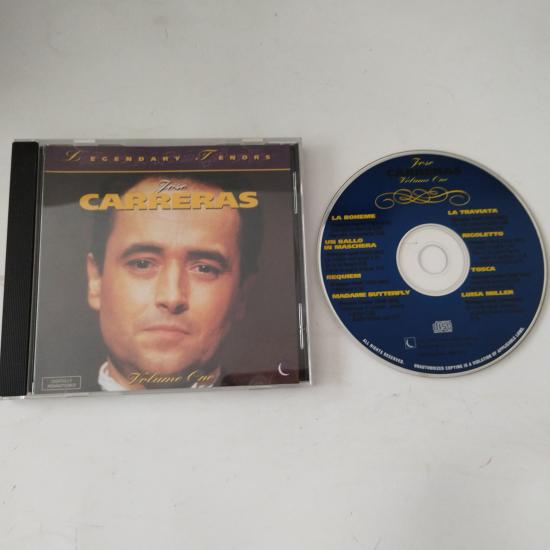 José Carreras ‎– Legendary Tenors Jose Carreras Volume One - 1994  Kanada Basım - 2. El CD Albüm