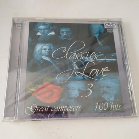 Classics Love 3 Great composers 100 hits  -  Türkiye Basım - Açılmamış Ambalajlı DVD Audio MUsic CD
