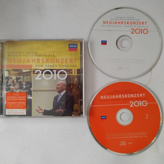 Georges Prêtre, Wiener Philharmoniker ‎– Neujahrskonzert, New Year’s Concert 2010 -  2010 Avrupa Basım - 2. El 2XCD Albüm