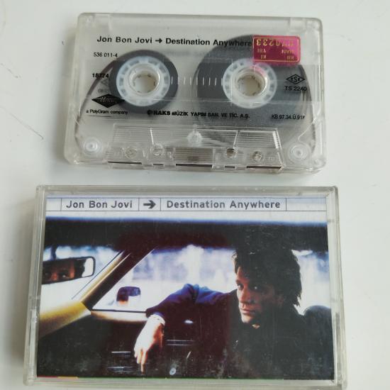 Jon Bon Jovi ‎– Destination Anywhere  –  1997 Türkiye Basım 2. El Kaset
