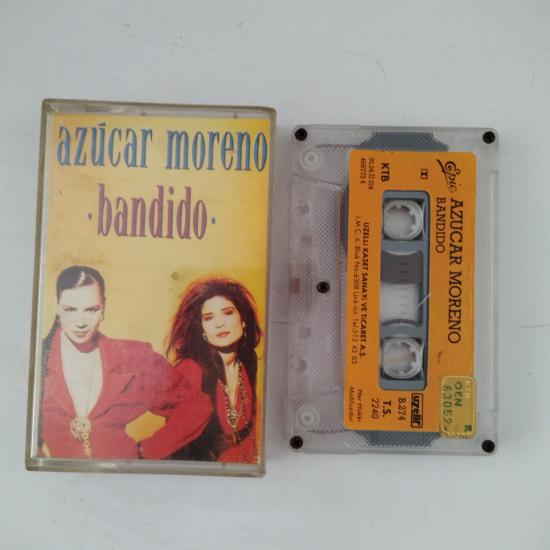 AZUCAR MORENO - BANDIDO - 1990 KAĞITLI  TÜRKİYE BASIM  2. EL KASET