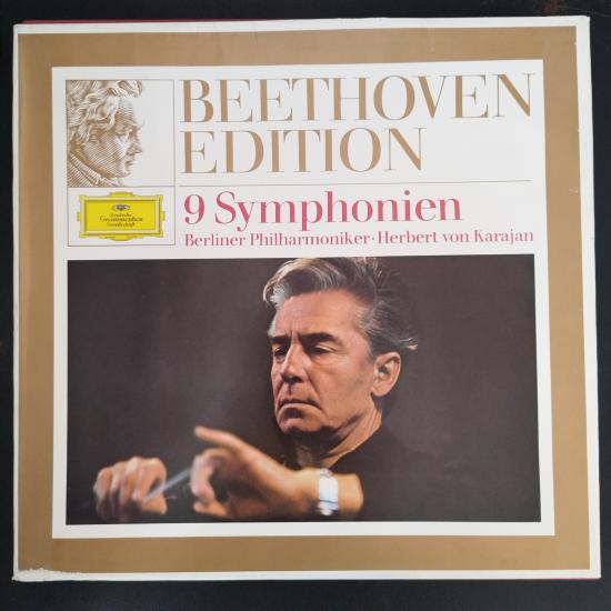 Herbert von Karajan - Beethoven Edition - 9 Symphonien- 1970 İngiltere Basım 33 Lük 8xLP Box Set