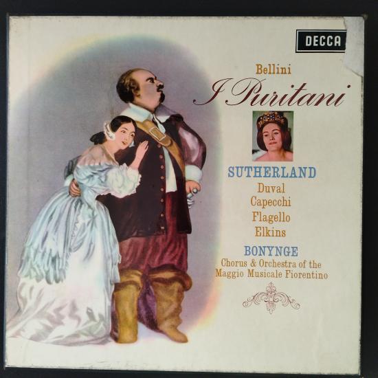 Bellini - Sutherland - Boynge /  I Puritani -1964 İngiltere Basım 33 Lük 3xLP Box Set