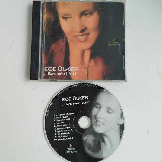 Ece Ülker  /Önce Şubat Bitti  -  2000 Türkiye Basım - 2. El CD Albüm / İthaflı İmzalı