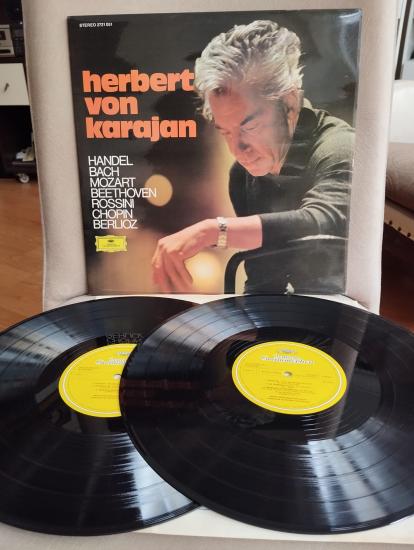 Berlin Philharmonic Orchestra Conducted By Herbert Von KARAJAN - 1967 İngiltere  Basım Double LP Plak Albüm