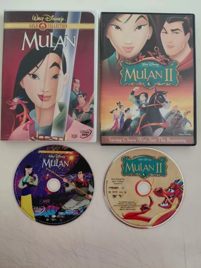 MULAN  1 - 2  - 2xDVD Film /1. Bölge-Türkçe altyazı yoktur.