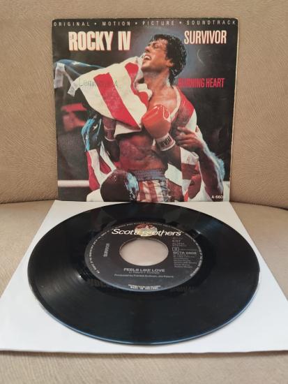 SURVIVOR - BURNING HEART - (ROCKY IV SOUNDTRACK) - 1985 HOLLANDA BASIM PLAK